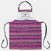 Aangepaste tekst, waterverf keuken schort (Voorkant)