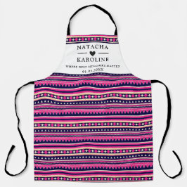 Aangepaste tekst, waterverf keuken schort