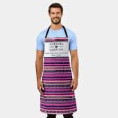 Aangepaste tekst, waterverf keuken schort (Gedragen)