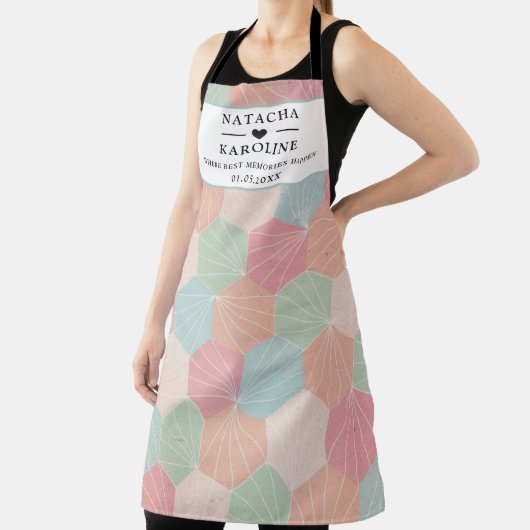 Aangepaste tekst, waterverf keuken schort (Insitu)