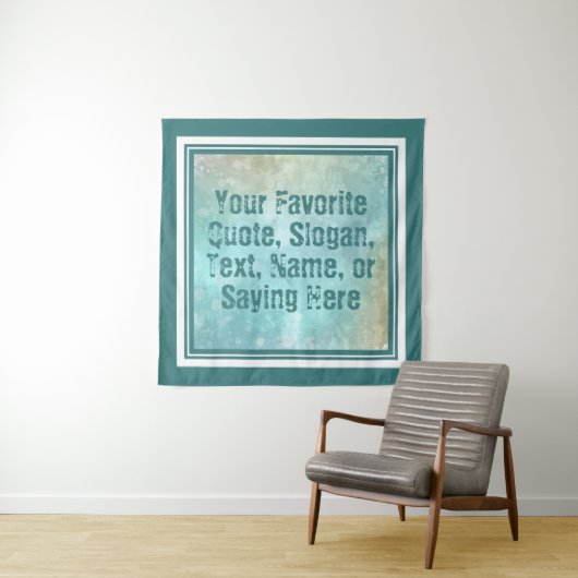 Aangepaste tekst Waterverf plastic tapijt Wandkleed (In situ)