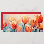 Aangepaste tekst Waterverf tulpen (Voorkant / Achterkant)