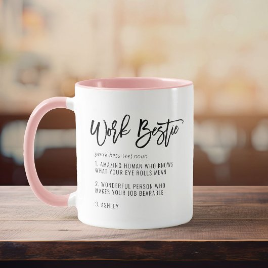 Aangepaste tekst Werk beste vriendin Leuk collega Mok