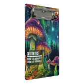 Aangepaste tekst Whimsical Paddenstoelenbos Fantas Mini Klembord (Schuin)
