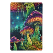 Aangepaste tekst Whimsical Paddenstoelenbos Fantas Mini Klembord (Achterkant)