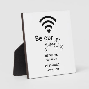 Aangepaste tekst Wifi Wachtwoord Netwerk Thuis Cad Fotoplaat