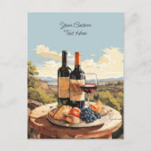 Aangepaste tekst Wijnliefhebber's Briefkaart (Voorkant)