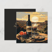 Aangepaste tekst Wijnliefhebber's Kaart (Voorkant / Achterkant)