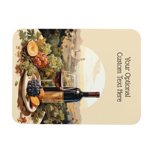 Aangepaste tekst Wijnliefhebber's Magneet (Horizontaal)