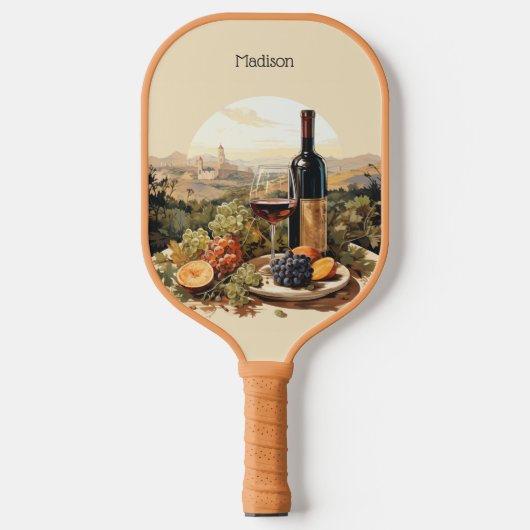 Aangepaste tekst Wijnliefhebber's Pickleball Paddle (Voorkant)