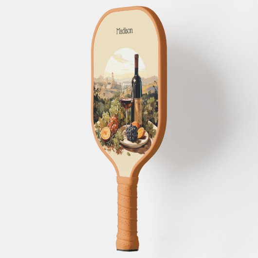 Aangepaste tekst Wijnliefhebber's Pickleball Paddle (Links)