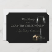 Aangepaste tekst Wijntest/cocktail Party Kaart (Voorkant)