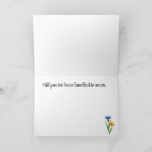 Aangepaste tekst | Wilde bloemen Gefeliciteerd met Kaart (Binnen)
