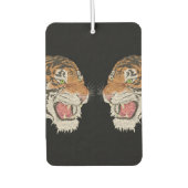 Aangepaste tekst Wilde tijger waterverf artwork Zw Luchtverfrisser (Voorkant)