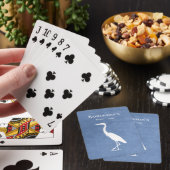 aangepaste tekst WILLEKEURIGE kleurenblind Heron E Pokerkaarten (Insitu)