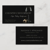 Aangepaste tekst Winery / Bartender visitekaartjes (Voorkant / Achterkant)