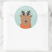 Aangepaste tekst Winter Deer stickers (Tas)