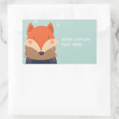 Aangepaste tekst Winter Fox stickers (Tas)