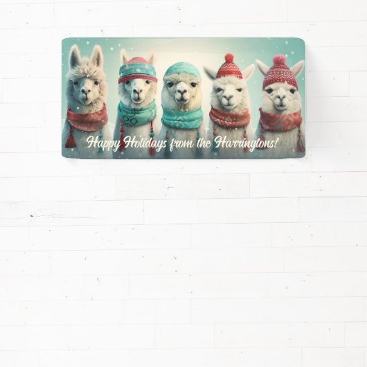 Aangepaste tekst Winter Lamas Spandoek (Insitu)