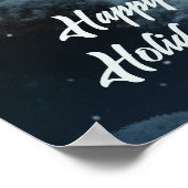 Aangepaste tekst Winter Moose Poster (Hoek)