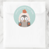 Aangepaste tekst Winter Owl stickers (Tas)