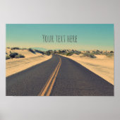 Aangepaste tekst woestijnweg poster (Voorkant)