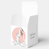 Aangepaste tekst Yoga Vrouw gunst vak Bedankdoosjes (Geopend)