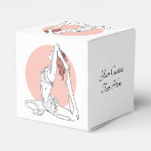 Aangepaste tekst Yoga Vrouw gunst vak Bedankdoosjes (Achterkant)