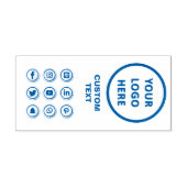 Aangepaste tekst Zakelijke Logo Gepersonaliseerde  Zelfinktende Stempel (Design)