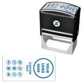 Aangepaste tekst Zakelijke Logo Gepersonaliseerde  Zelfinktende Stempel (In situ)