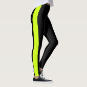 Aangepaste tekst zijstreep over zwart leggings (Rechts)