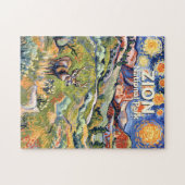 Aangepaste tekst Zion dier hert kleurrijk landscha Legpuzzel (Horizontaal)