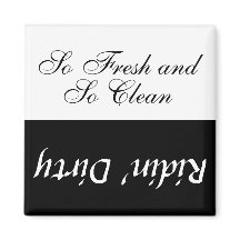 Aangepaste tekst zo fris & zo schoon / vuile vaatw