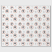 Aangepaste tekst Zodiac Sign Leo Cadeaupapier (Vlak)