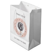 Aangepaste tekst Zodiac Sign Leo Medium Cadeauzakje (Voorkant Gekanteld)