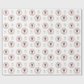 Aangepaste tekst Zodiac Sign Steenbok Cadeaupapier (Vlak)