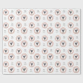 Aangepaste tekst Zodiac Sign Stier Cadeaupapier (Vlak)