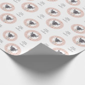 Aangepaste tekst Zodiac Sign Stier Cadeaupapier (Hoek)