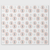 Aangepaste tekst Zodiac Sign Virgo Cadeaupapier (Vlak)