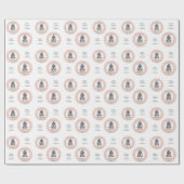 Aangepaste tekst Zodiac Sign Waterman Cadeaupapier (Vlak)