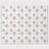 Aangepaste tekst Zodiac Sign Weegschaal Cadeaupapier (Vlak)