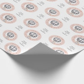 Aangepaste tekst Zodiac Sign Weegschaal Cadeaupapier (Hoek)