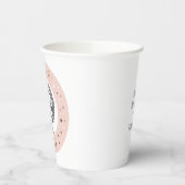 Aangepaste tekst Zodiac Sign Weegschaal Papieren Bekers (Links)