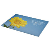 Aangepaste tekst Zonnebloem Snijplank (Hoek)