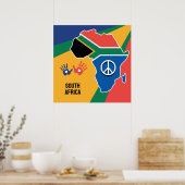 Aangepaste tekst Zuid-Afrika Poster (Keuken)