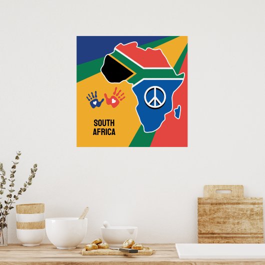 Aangepaste tekst Zuid-Afrika Poster (Keuken)
