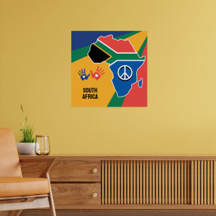 Aangepaste tekst Zuid-Afrika Poster