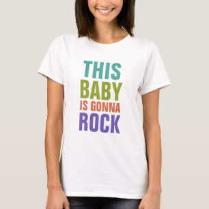 Aangepaste tekst Zwangerschaps kleding T-shirt