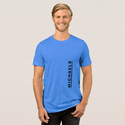 Aangepaste tekst Zwart grafisch T-shirt (Voorkant volledig)