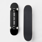 Aangepaste tekst zwart skateboard (Voorkant)